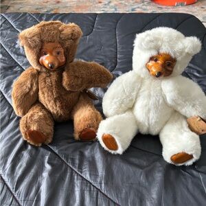Original Raikes Bears - brown and white. Great condition.